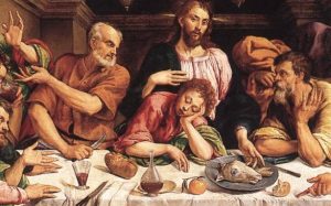 Ultima Cena (particolare  con San Giovanni) - Jacopo da Bassano