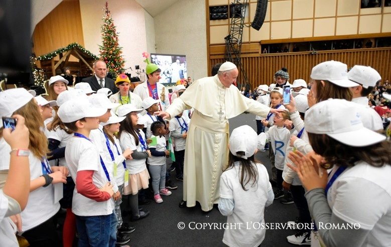 Papa Francesco incontra la Comunità del Bambino Gesù