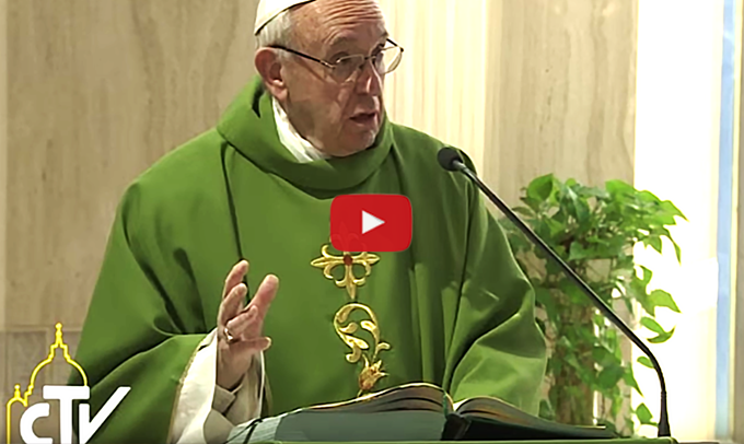 Papa Francesco e il monito del Signore contro la guerra