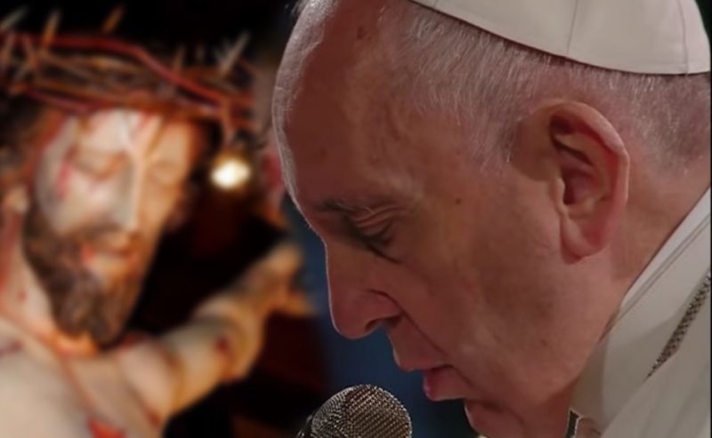 La preghiera di Papa Francesco al termine della Via Crucis